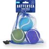 Rosewood Battersea - Palline da tennis per cani, 3 pezzi, blu e verde, 6,5 x 6,5 cm, resistenti, coinvolgenti e divertenti, per recuperare e giocare con tutte le razze di cani
