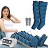 LQJHDM Pressoterapia Gambe e Addome, Macchine Stivali Presoterapia Professionale Per Casa, 6 Camere Massaggiatore Stivali, 0-30 Min, 30-240 Mmhg Regolabili (Blue Gambe, L)