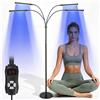 BORDRISE Solarium per la casa tutto il corpo con 420 LED, 60 W, luce blu abbronzante per il viso e abbronzante per il corpo, con occhiali solari per uso privato
