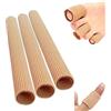 salefun 3 Tubi per Dita in Silicone Protezione Tubolare in Gel Manicotti per Dita Dei Piedi Tubo del Puntale Tubolare