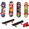TROTTIFUN - Set di Finger Skate - 031428 - Multicolore - Metallo - Skateboard - Dito - Giocattolo per Bambini - Compleanno - Regalo - Skateboard - 9,5 cm x 14 cm - A partire dai 3 anni