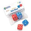 Learning Resources Dadi in Schiuma con Puntini, 3+ Anni, Set da 2 Dadi Educativi 4 cm per Giochi di Matematica e attività di Gruppo