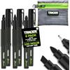 Tracer Kit di pennarelli indelebili neri 2.0 con custodia, 6 pennarelli neri, 2 a scalpello, 2 a punta fine e 2 ultra sottili