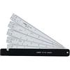 Linex 100411000 - Meccanismo di riduzione a ventaglio FS 100, in astuccio in finta pelle, 5 x 15 cm, 22 divisioni diverse