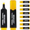 Westcott evidenziatori 10 pezzi giallo | Confezione da 10 evidenziatori in giallo brillante | larghezza linea 2-5 mm | inchiostro premium dalla Germania | E-743687 00