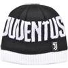 JUVE Cappello Cuffia Jacquard Baby con Scritta Juventus, Logo Applicato in Gomma e Interno in Morbido Cotone. Prodotto Ufficiale Juventus.