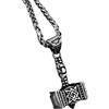 Generico Mitologia norrena Martello vichingo di Thor, collana per uomini e collana punk con nodo celtico, gioielli all'ingrosso