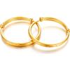 Ethlyn 18K Oro Placcato Bambini Bambino Espandibile Regolabile Braccialetto Braccialetti Compleanno Regali di Natale 2 pz/lotto