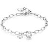 S'Agapõ Bracciale Donna in Acciaio e Cristalli con Simbolo Quadrifoglio | Collezione Lucky Light - SKT16