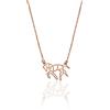 Aka Gioielli® - Collana Origami Cavallo in Argento 925 Placcato Oro Rosa per Donna e Ragazza