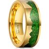 King Will Anelli in carburo di tungsteno color argento/oro, 8 mm, con design di montagna, fedi nuziali da uomo, per anniversario e partner, da donna, vestibilità comoda, 67.2 (21.4), Metallo non