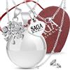 SAGA GIOIELLI - Collana Chiama Angeli Gravidanza Ciondolo Richiamo Degli Angeli Gravidanza, Idee Regali per Donne Incinte come Porta Fortuna, Regalo per Futura Mamma (Albero Della Vita)