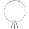 Aka Gioielli® - Bracciale Acchiappasogni in Argento Sterling 925 Rodiato con o senza Cristallo Swarovski