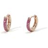 MABINA GIOIELLI - Orecchini in argento con rubini sintetici - 563519