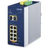 PLANET Switch di rete PLANET DIN-Rail L2+/L3 Manageable Gestito L2+ Gigabit Ethernet (10/100/1000) Supporto Power over (PoE) Alluminio, Blu [IGS-10020HPT-U]
