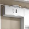 Dmora Armadio Multiuso 2 Ante Handover 40x34h cm Bianco un Ripiano 3 Ante, Apertura Battente
