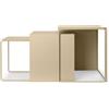 Ferm Living - Set di 3 Cluster - Beige - Acciaio termolaccato - Designer Trine Andersen