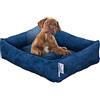 EVERGREENWEB MATERASSI & BEDS Evergreenweb - Letto per Cani 90x115 cm Taglia Grande, Imbottitura in Schiuma Waterfoam Morbido Lavabile in Lavatrice, Cuccia da Interno con Cuscino Sfoderabile, Materasso per Tutti Animali Domestici