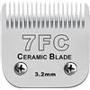 BESTBOMG Lame di Ricambio Compatibile con Oster Tosatrice per Animali, Lama in Ceramica Compatibile con Wahl Tosatrice per Cani Compatibile con Andis Tosatrice(7FC 3,2 mm)