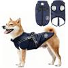 YISKY Caldo cappotto invernale per cani, cappotto per cani con pettorina, Cappotto Impermeabile Cane, per ca-ni di media e grande (Blu)