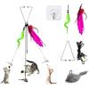 ZWZNBL 1 set Self-Play Hanging Door Cat Mouse Giocattoli Interattivo Giocattolo per Gatti Giocattolo Automatico Tease Giocattolo per Gatti Caccia Esercizio Gattini Giocattoli per Gattini per Esercizio