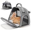 GOMETY Trasporto di piccoli animali, 35 × 23 × 25 cm, pieghevole, traspirante, borsa per il trasporto per animali domestici, con apertura laterale, per gatto, cane, coniglio, criceto