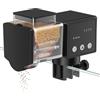 Pawfly Alimentatore automatico per pesci, 85 mL, dosatore regolabile con timer, per vacanze, a batteria (non incluse)