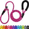 TagME Riflessivo Guinzaglio per Cani Taglia Media,Guinzaglio Retriever, Guinzaglio Addestramento per Cani,Ø10mm x 185cm,Rosa Caldo