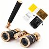BOSSDUN Binocolo da teatro 3x25, mini binocoli compatto con impugnatura regolabile, binocolo portatile per donne, adulti e bambini, ideale per concerti, teatro e opera (b)