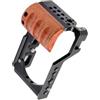 Generico Compatibile con la maniglia in legno della gabbia for fotocamera Sony ZV-E10