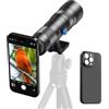 APEXEL Obiettivo zoom 20-60X con custodia integrata per iPhone 15 Pro Max - Teleobiettivo zoom professionale