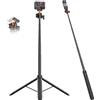 VRIG Treppiede 2 in 1 per Insta 360 Ace Pro 2, asta di estensione per selfie stick da 55 pollici con adattatore magnetico a sgancio rapido per Insta 360 X5, X4 Air, AcePro, Ace Pro 2 accessori