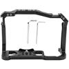 Mtlavishness Gabbia per Fotocamera in Lega di Alluminio 18×12×7 cm per R5 R6 con Fori Filettati Maniglia Esterna e Custodia Protettiva