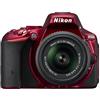 Nikon D5500 + Nikkor 18-55 VR II Fotocamera Reflex Digitale, 24,2 Megapixel, LCD Touchscreen Regolabile, Wi-Fi Incorporato, Rosso [Versione EU]