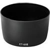 Generico Paraluce ET-65III, compatibile con Canon, EF 85mm F/1.8 | Per EF 100mm F/2.0, paraluce dedicato nero in plastica, 1 pz
