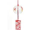 Hoshisea Campanelli eolico Giapponesi, Campanelli eolico in Vetro, Rosso per Decorazione Domestica e Auto