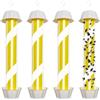 LEKEFETO 4 Pezzi Grande Trappola per Mosche per Interno & Esterno, Trappola per Mosche e Zanzare con Riflettenti & Strisce Adesive, Trappola per Mosche da Frutta, Trappola per Mosche da Frutta per