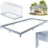 GARDEBRUK® Base per Serra 380x190cm in Acciaio Zincato Telaio Serre Ancoraggio a Terra Basi per Serre Fondamenta Telaio Fissaggio al Terreno