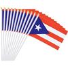 Mflagperft Puerto Rico - Bandierine di Puerto Rican, Piccole Decorazioni, Puerto Rico Hand Held Flag