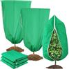 AKINSTER 3 protezioni invernali per piante, 80 x 120 cm, protezione invernale per piante esterne con chiusura lampo, protezione antigelo, protezione dal freddo, per alberi di ulivo, palme e piante