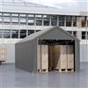 SUBTLETY Tenda da garage, 3 x 6 m, resistente all'inverno, con telo in PE, impermeabile, impermeabile, con grandine e polvere, per auto, SUV, barca (grigio)
