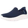 Skechers Go Walk Flex Relish, Sneaker Donna, Navy Textile Trim, 42 EU