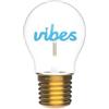 Muitomas Lampada Decorativa a Forma di Lampadina LED, Lampada da Tavolo Design con Scritta Vibes, Ricaricabile USB-C Senza Fili, Lampadina Decorativa Moderna
