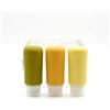 Muitomas, Flaconi da Viaggio con Custodia Trasparente, 3 Bottiglie da Viaggio in Silicone da 98ml, Contenitori da Viaggio per Liquidi in Silicone, Colore Giallo