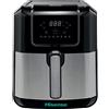 Hisense, Friggitrice a Aria, H06AFBS1S3, Potenza 1700W, Capacità 5 L con Display Led e Comandi Touch, Temperatura Regolabile Digitalmente senza BPA e PFOA