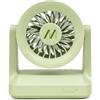 Muitomas Ventilatore da Scrivania Ricaricabile USB-C, Mini Ventilatore da Tavolo Silenzioso, Ventola USB-C Compatta con Batteria, Ideale per Ufficio, Casa e Studio, Verde Salvia