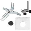 WheatThrive Guida per bordi del router, guida dritta per tagliabordi, modello router, per 3701 3703 3709 3710, saggio guida per finiture in plastica metallica