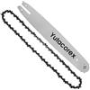 Yutacorex Barra guida per motosega e catena combinata da 40,6 cm, accessori di ricambio per Stihl MS250, MS180, MS170, MS171, adatta per sega ad asta Stihl HT130, HT131, HT250,3005 008