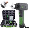 Generico Kit espansore elettrico per tubi (con funzione di svasatura/espansione a bicchiere), utensile a batteria per HVAC con tagliatubi e sbavatore per tubi in rame e alluminio