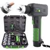 Generico Kit espansore elettrico per tubi (con funzione di svasatura/espansione a bicchiere), utensile a batteria per HVAC con tagliatubi e sbavatore per tubi in rame e alluminio